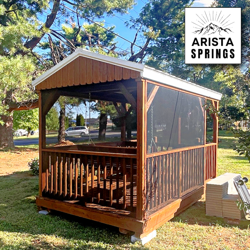 8' x 12' Fernwood Oasis w/ Screen Pavilion