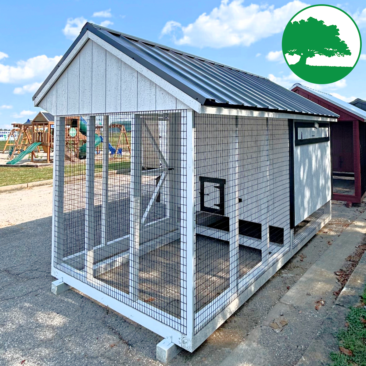 *SOLD*6' x 12' Painted "Combination Coop"