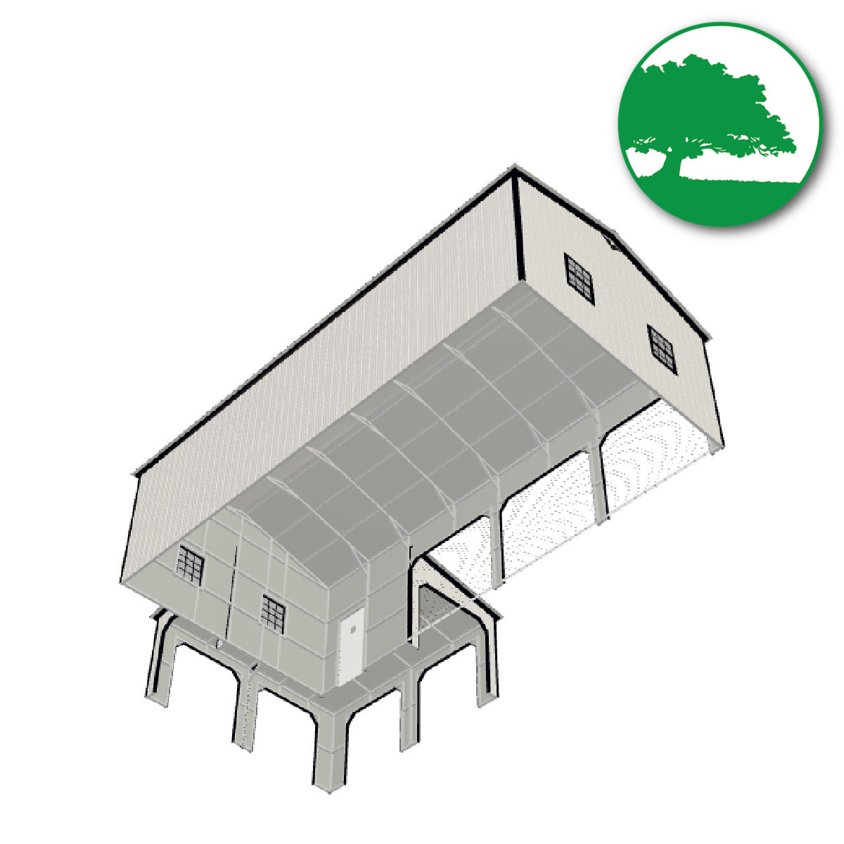 30' x 40' x 11'/8'  Custom Metal Garage