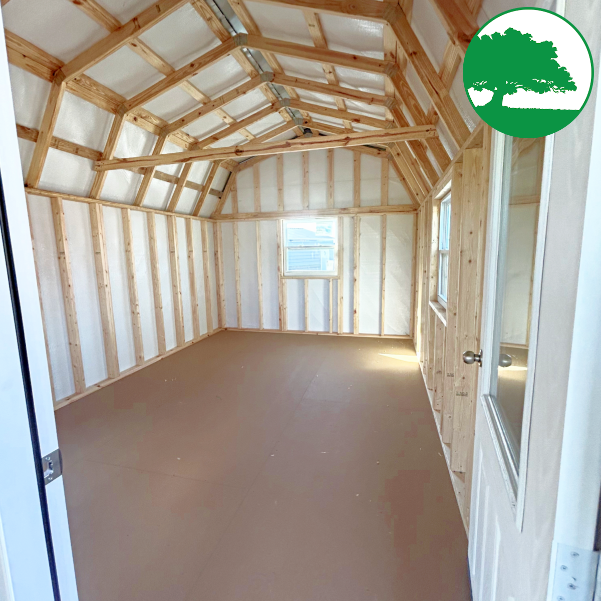 *CLOSEOUT* 12' x 28' Treated "Deluxe Lofted Cabin"
