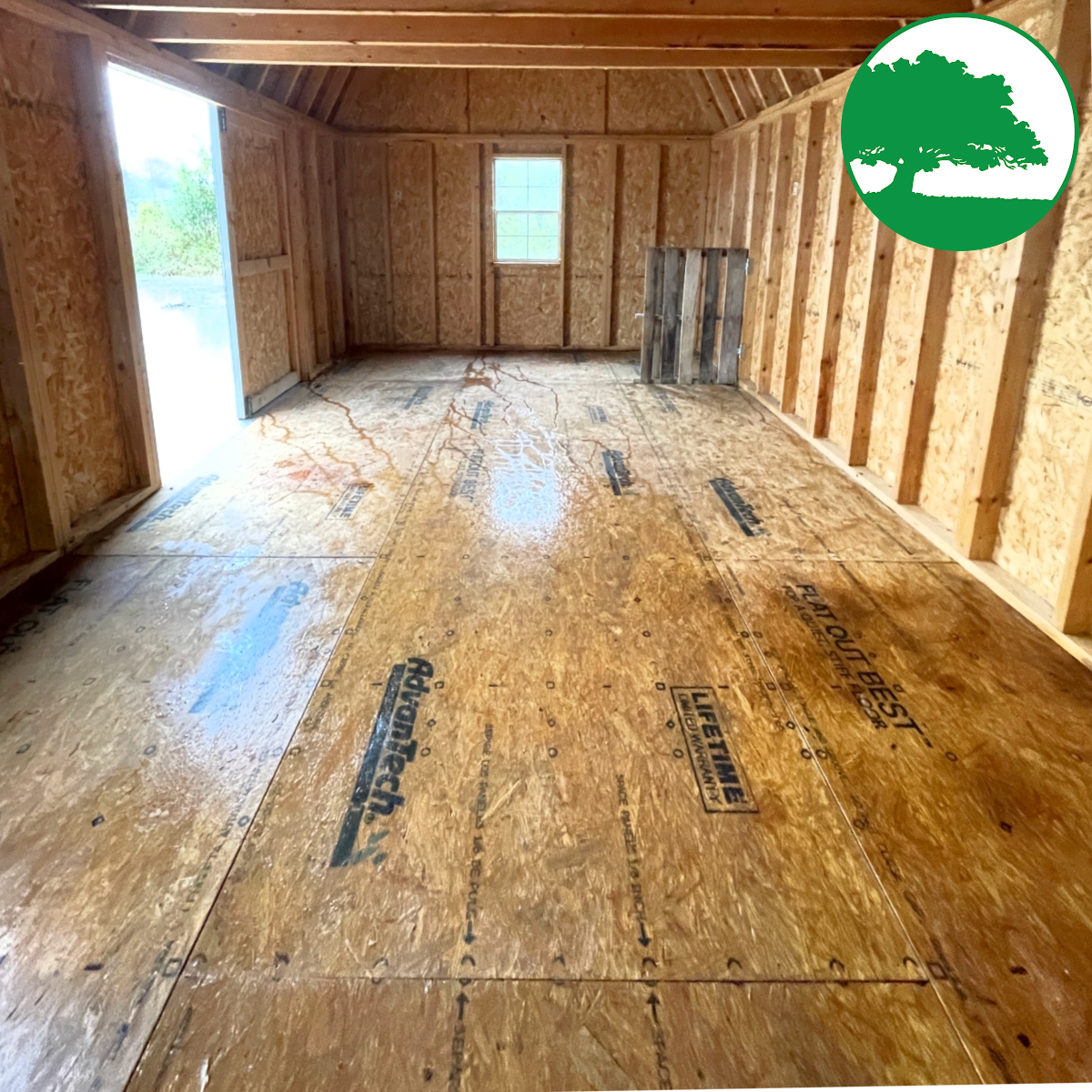 PRE-OWNED 12' x 28' Painted Side Loft Barn