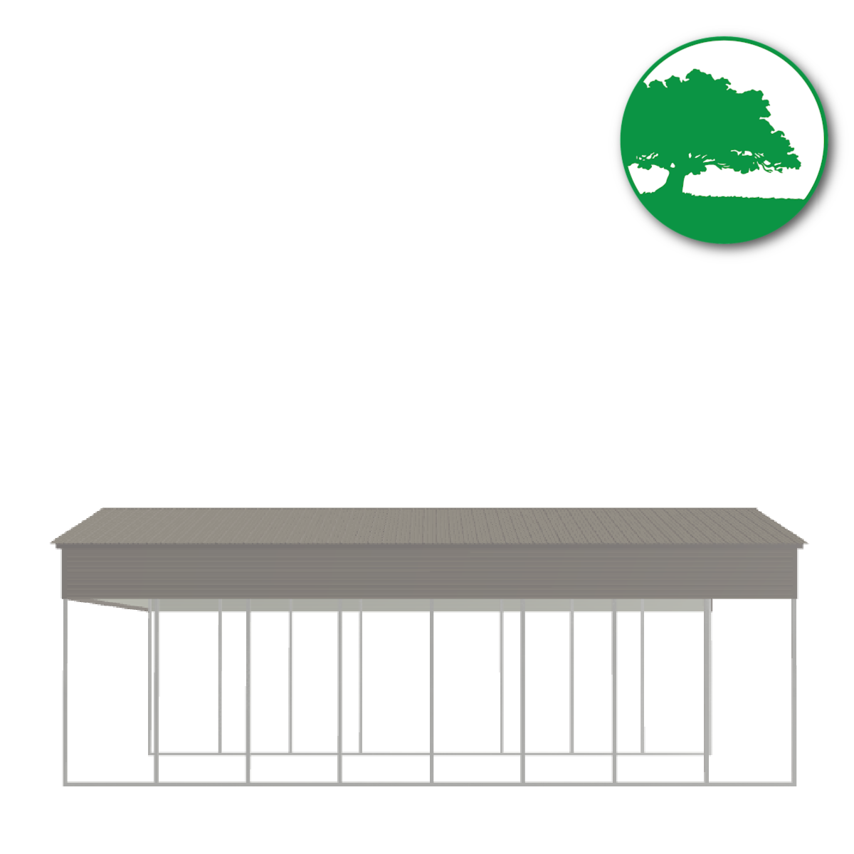 24'W x 40'L x 13'H Metal Carport