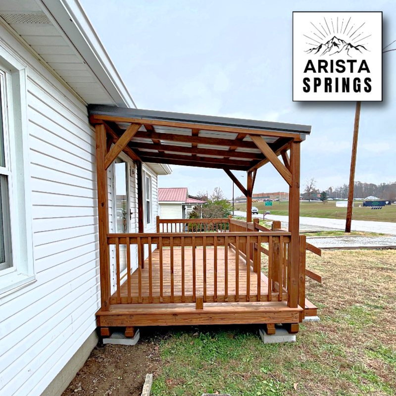 8' x 16' Sunrise Half Roof Porch