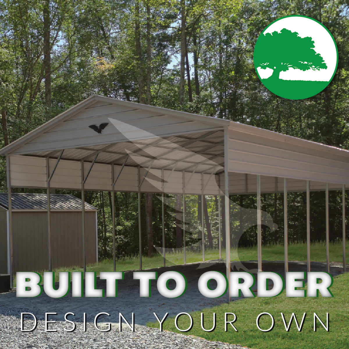 24’W x 40’L x 13’H Metal Carport