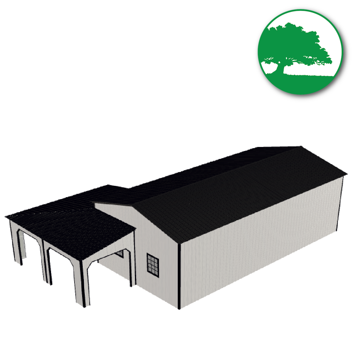30' x 40' x 11'/8'  Custom Metal Garage