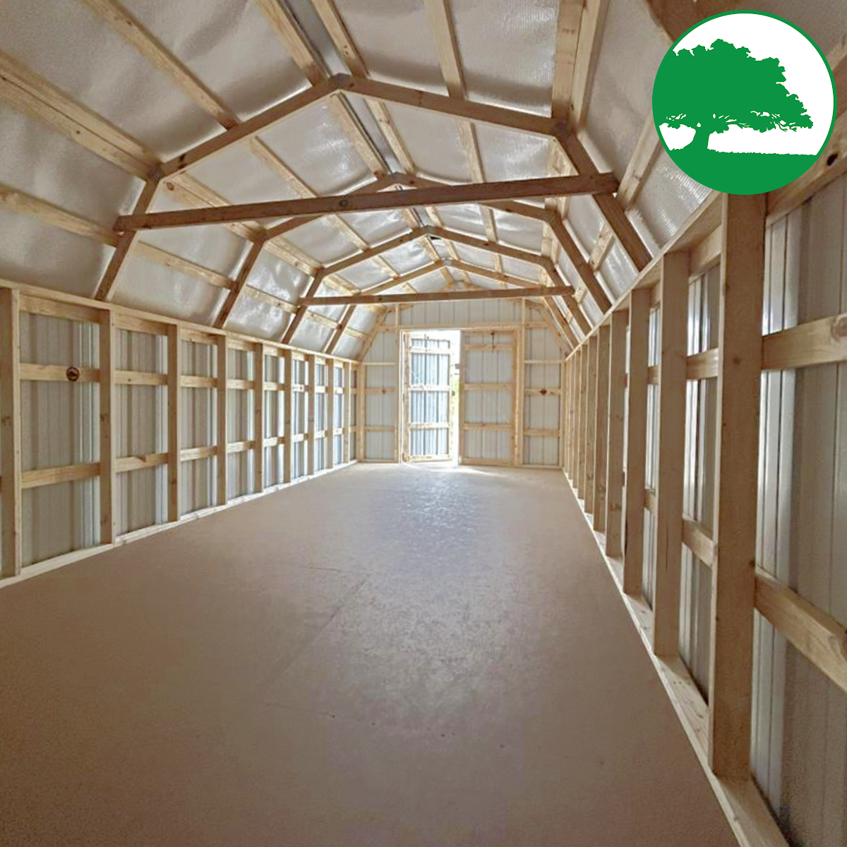 12' x 28' Metal "Mid Loft Barn"