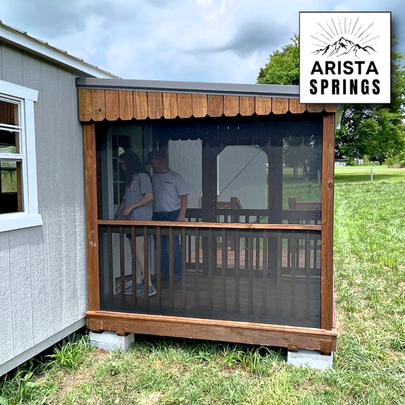 8' x 12' Sunrise Half Roof Porch