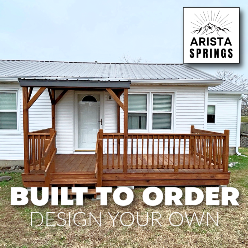 8′ x 16′ Sunrise Half Roof Porch