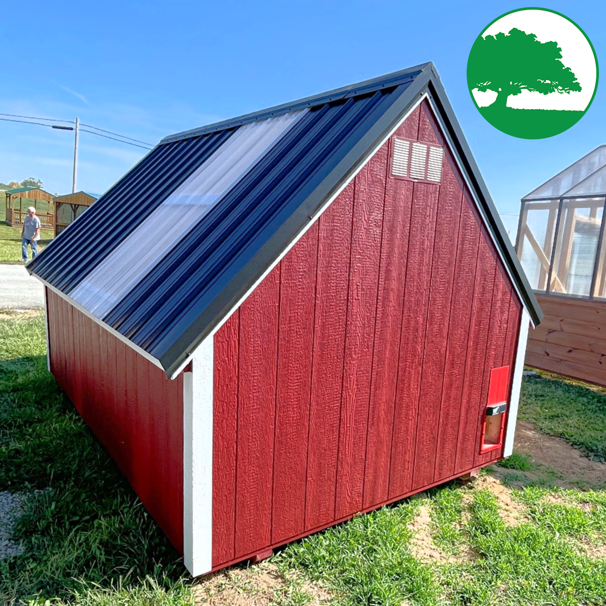 *SOLD*8' x 12' Painted Chicken Coop