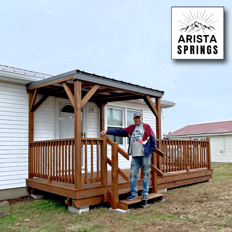 8' x 16' Sunrise Half Roof Porch