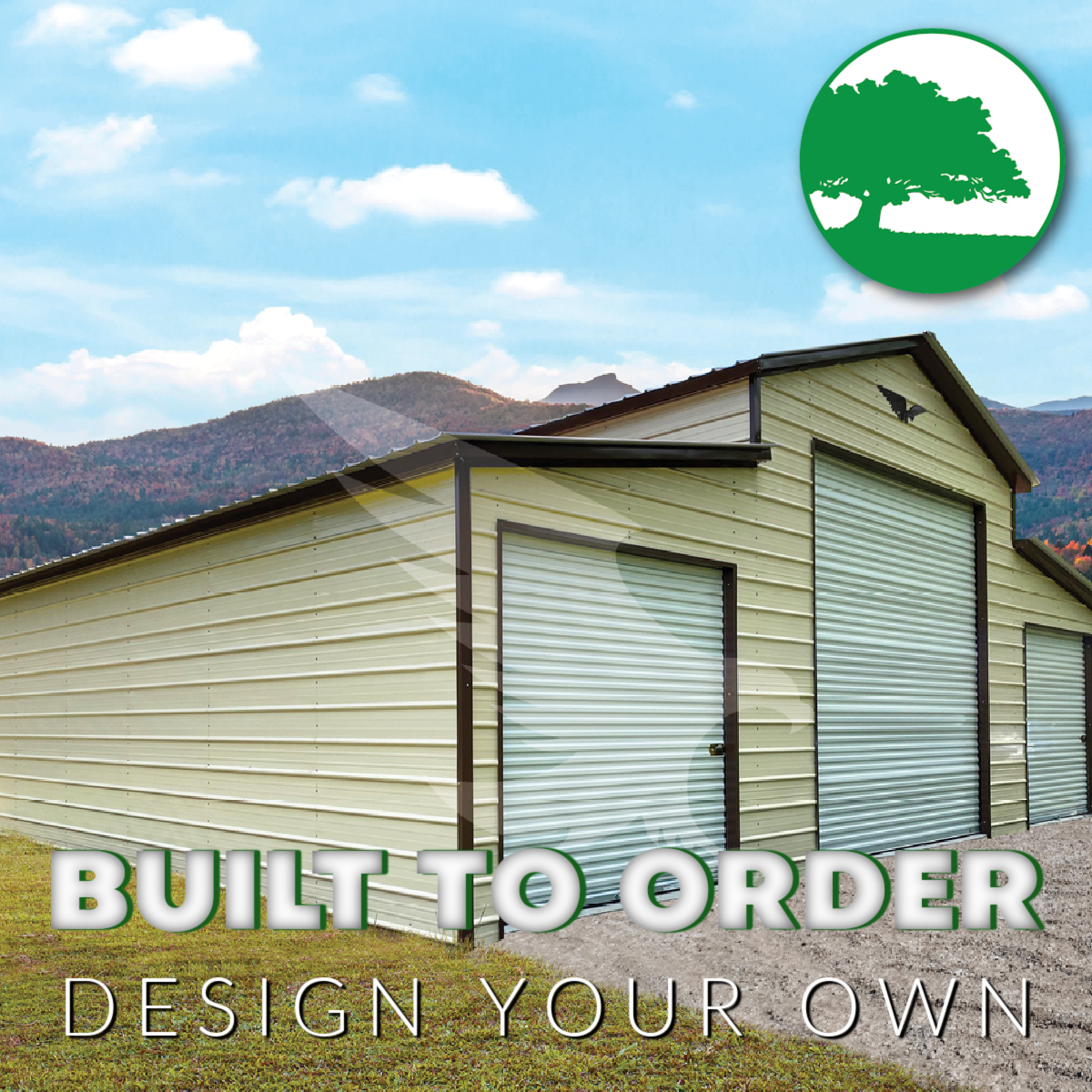 31′ x 30′ x 12’/8′  Metal Horse Barn