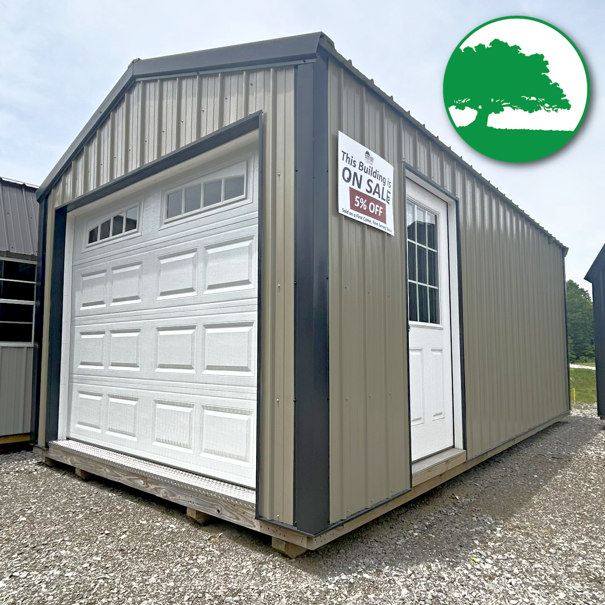 *SOLD*CLOSEOUT* 12' x 20' Metal Garage