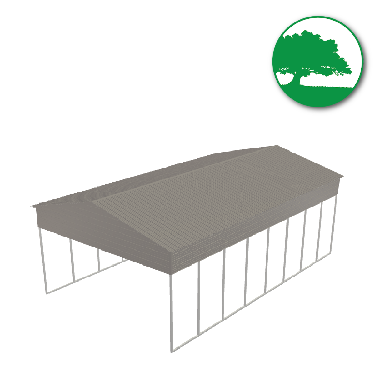 24'W x 40'L x 13'H Metal Carport