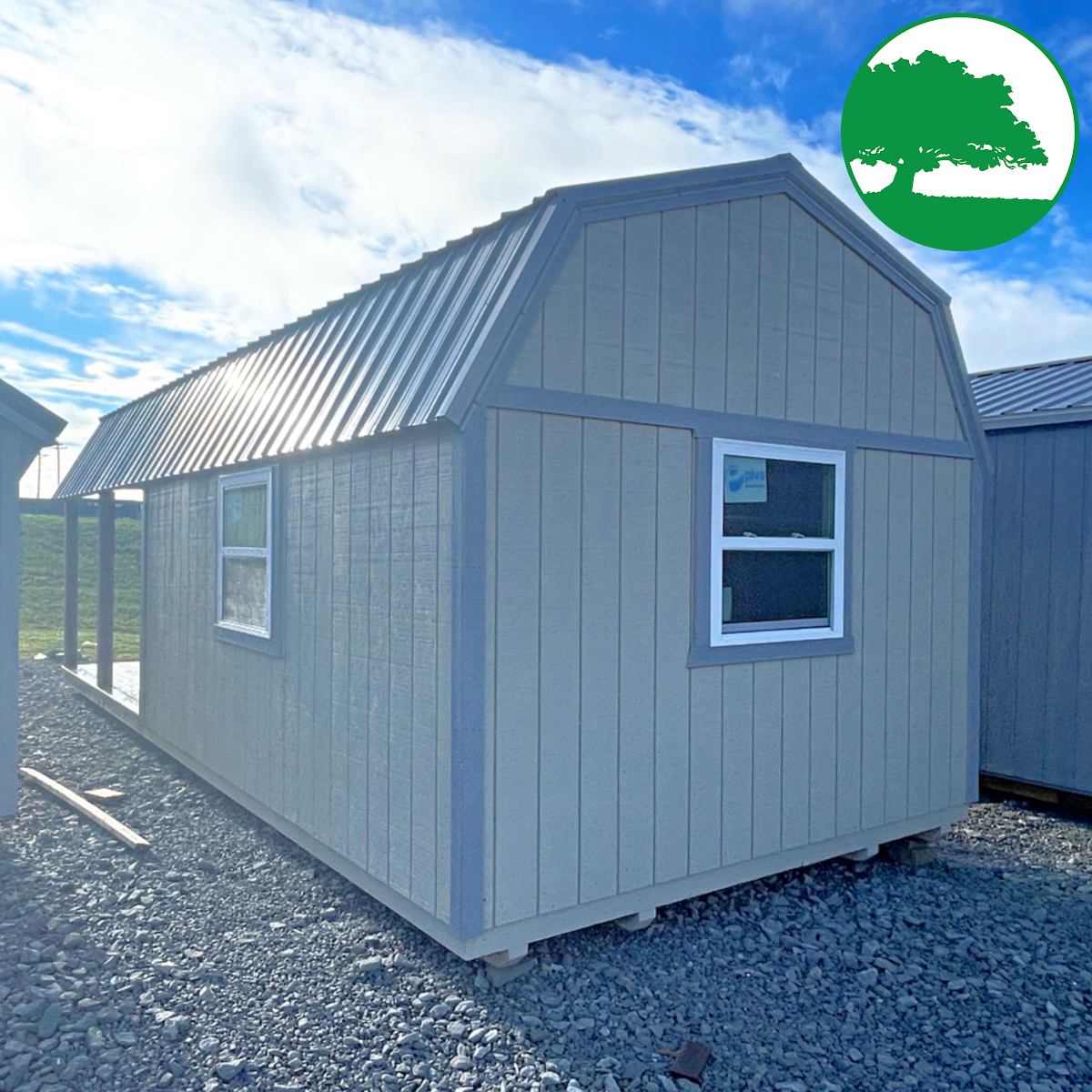 *CLOSEOUT* 12' x 28' Treated "Deluxe Lofted Cabin"