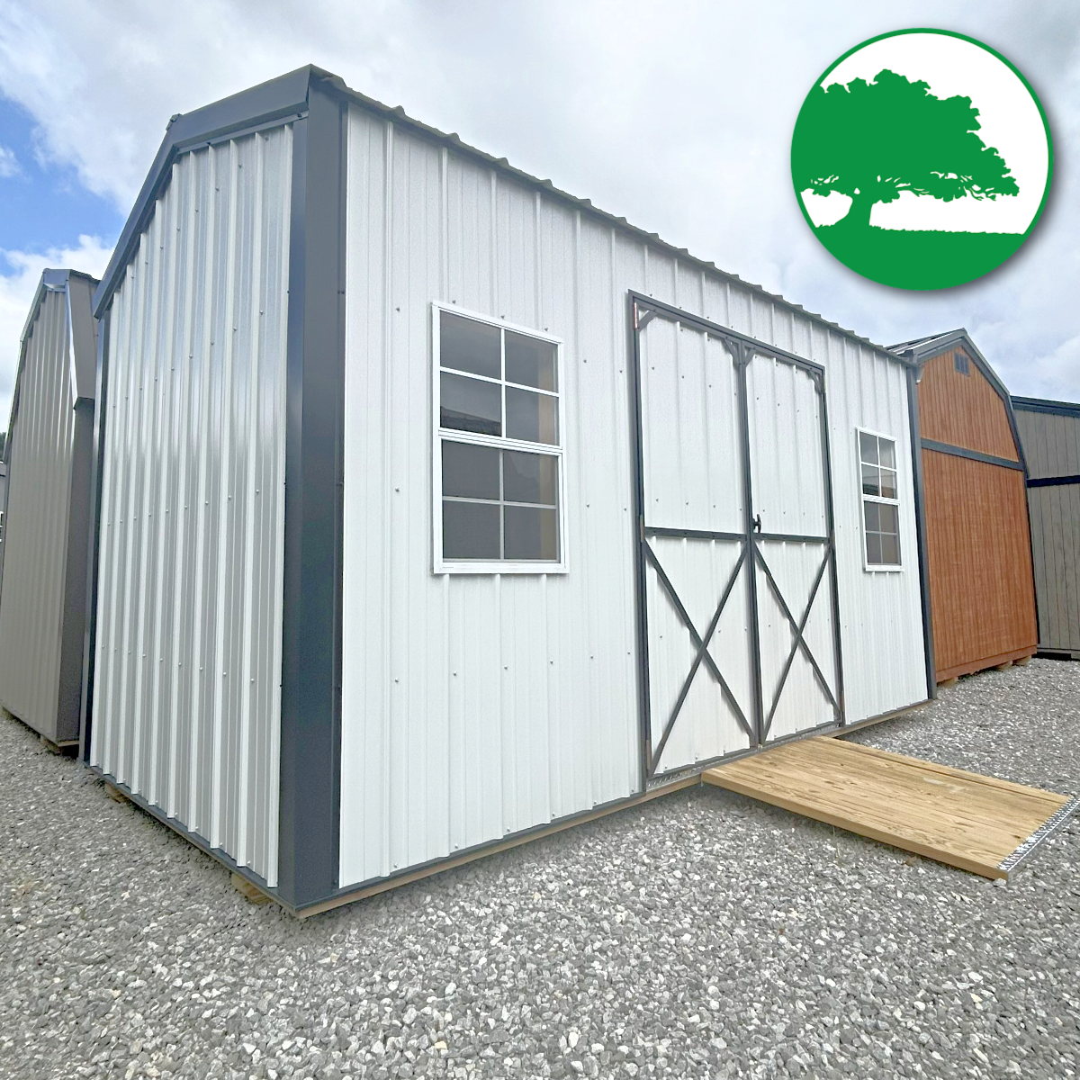8' x 16' Metal Side Utility - Backyard World
