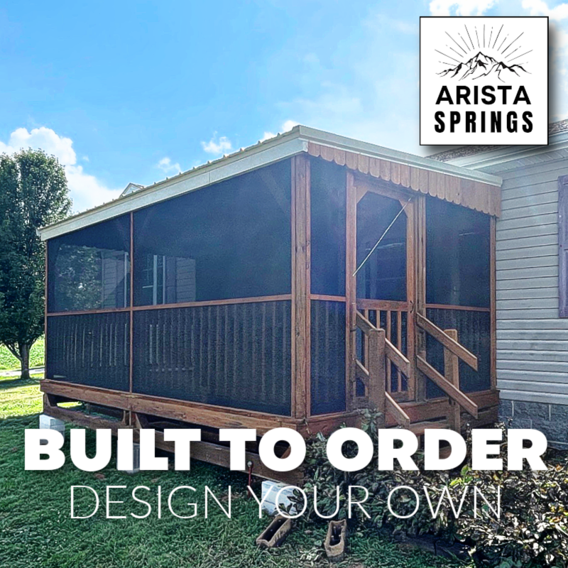 10′ x 18′ Sunrise Screened Full Porch