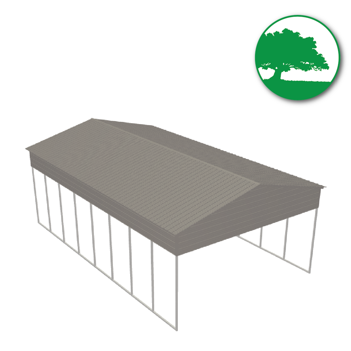 24'W x 40'L x 13'H Metal Carport