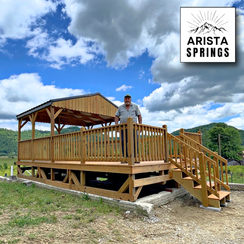 14' x 20' Sunrise Half Roof Porch