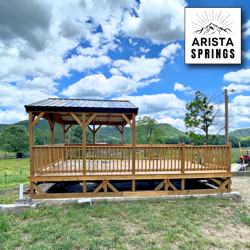 14' x 20' Sunrise Half Roof Porch