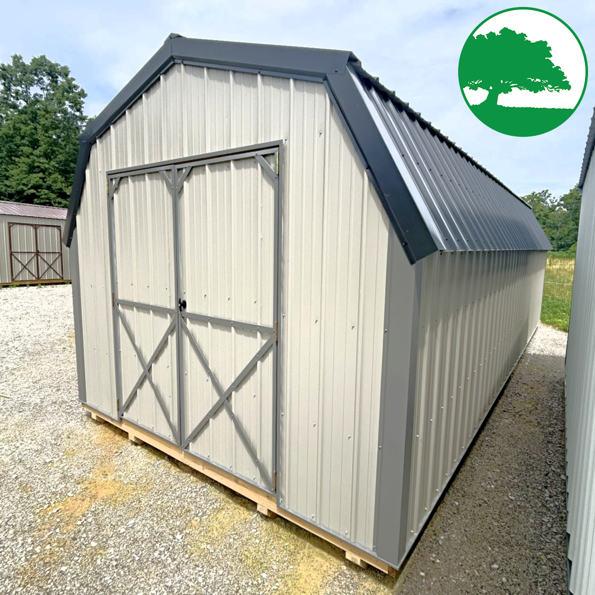 12' x 28' Metal "Mid Loft Barn"
