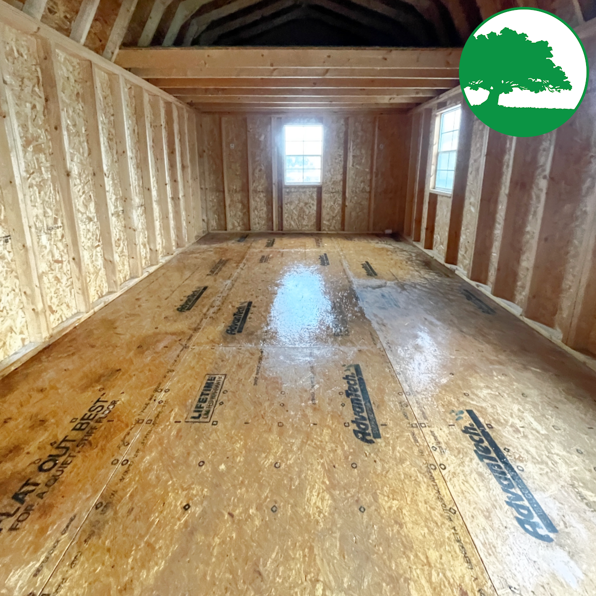 PRE-OWNED 12' x 28' Painted Side Loft Barn