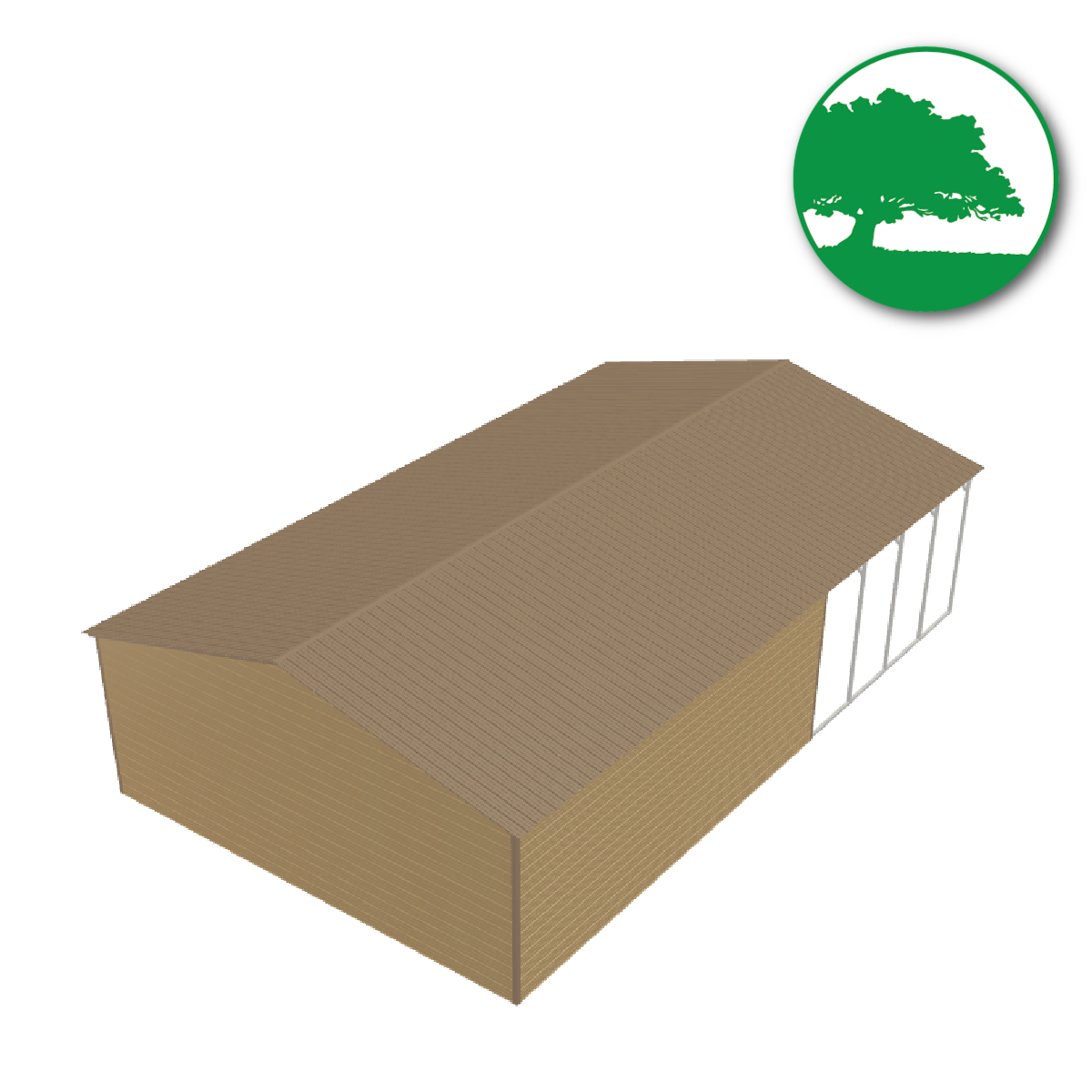 30'W x 50'L x 11'H Triple-Wide Combo Unit