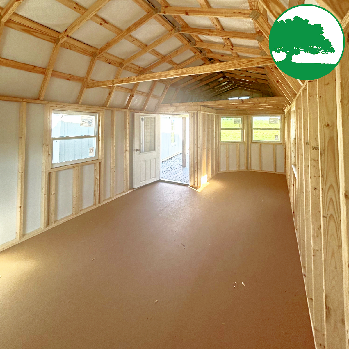 *CLOSEOUT* 12' x 28' Treated "Deluxe Lofted Cabin"