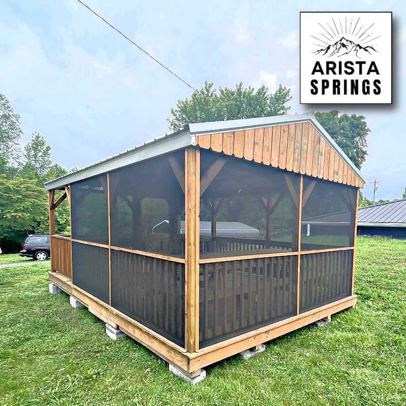 12' x 20' Fernwood Oasis w/ Screen Pavilion