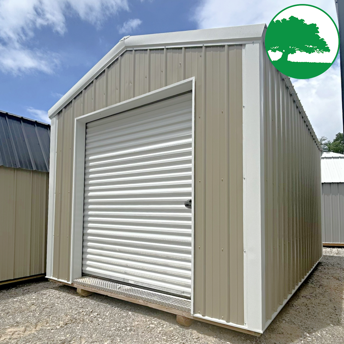 10′ x 16′ Metal Utility w/ Roll-Up