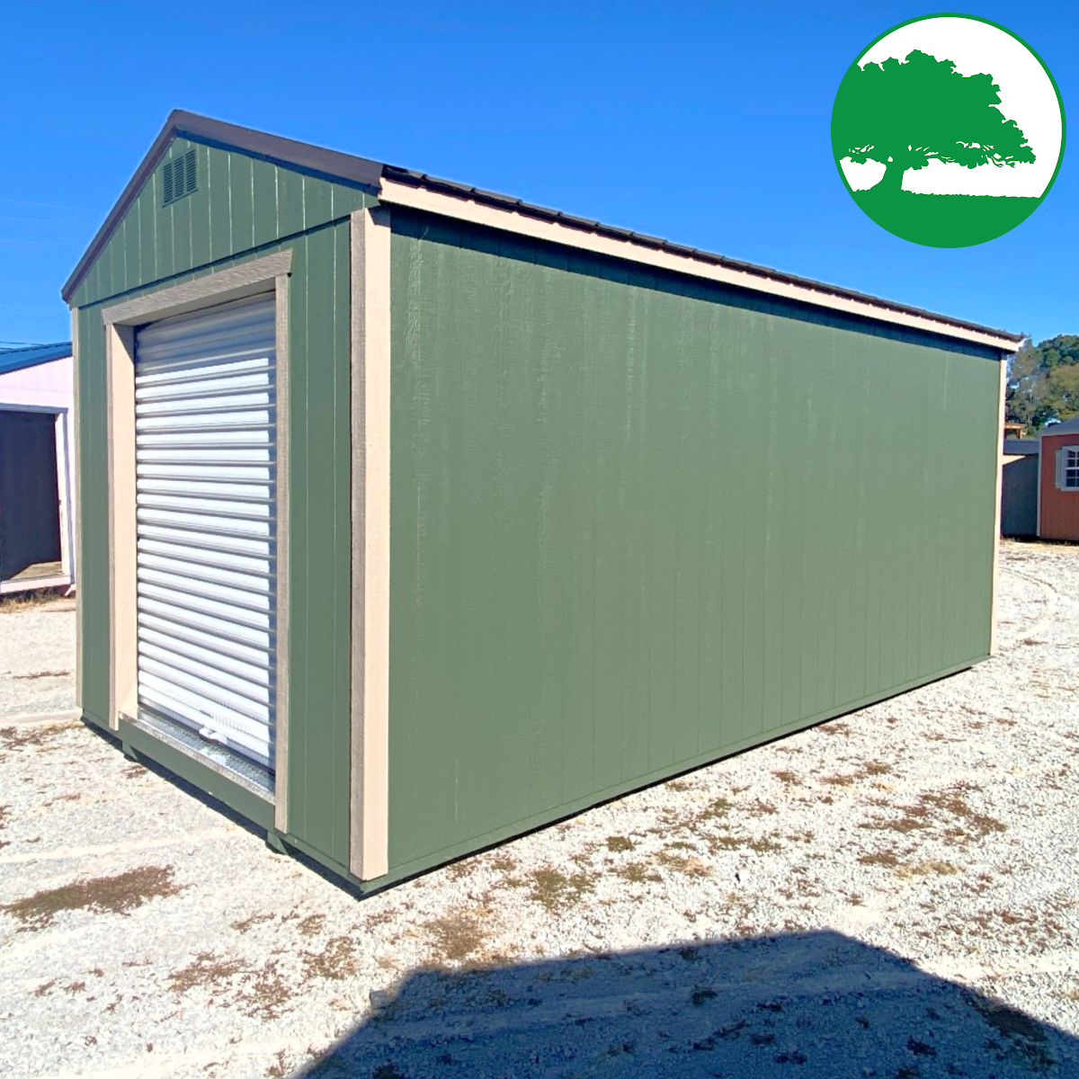 *SOLD*10' x 20' Painted Utility w/ Roll-Up