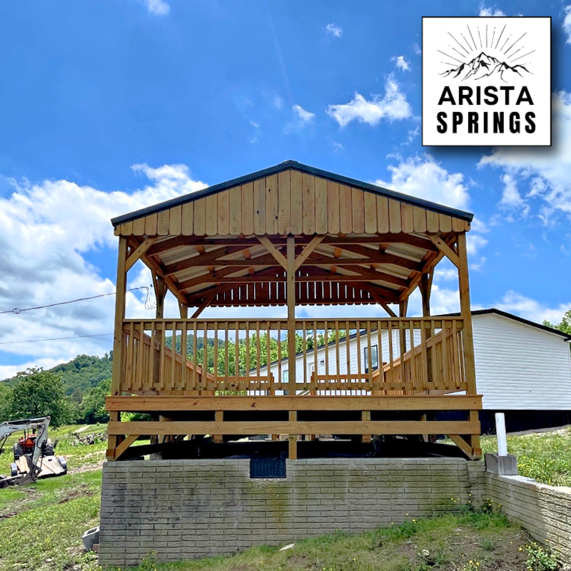 14' x 20' Sunrise Half Roof Porch