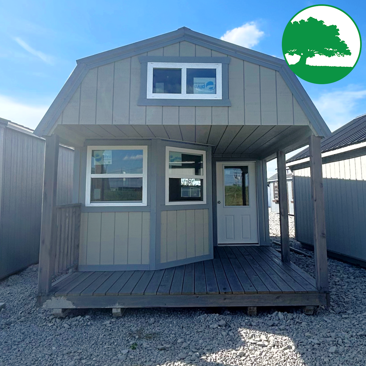 *CLOSEOUT* 12' x 28' Treated "Deluxe Lofted Cabin"
