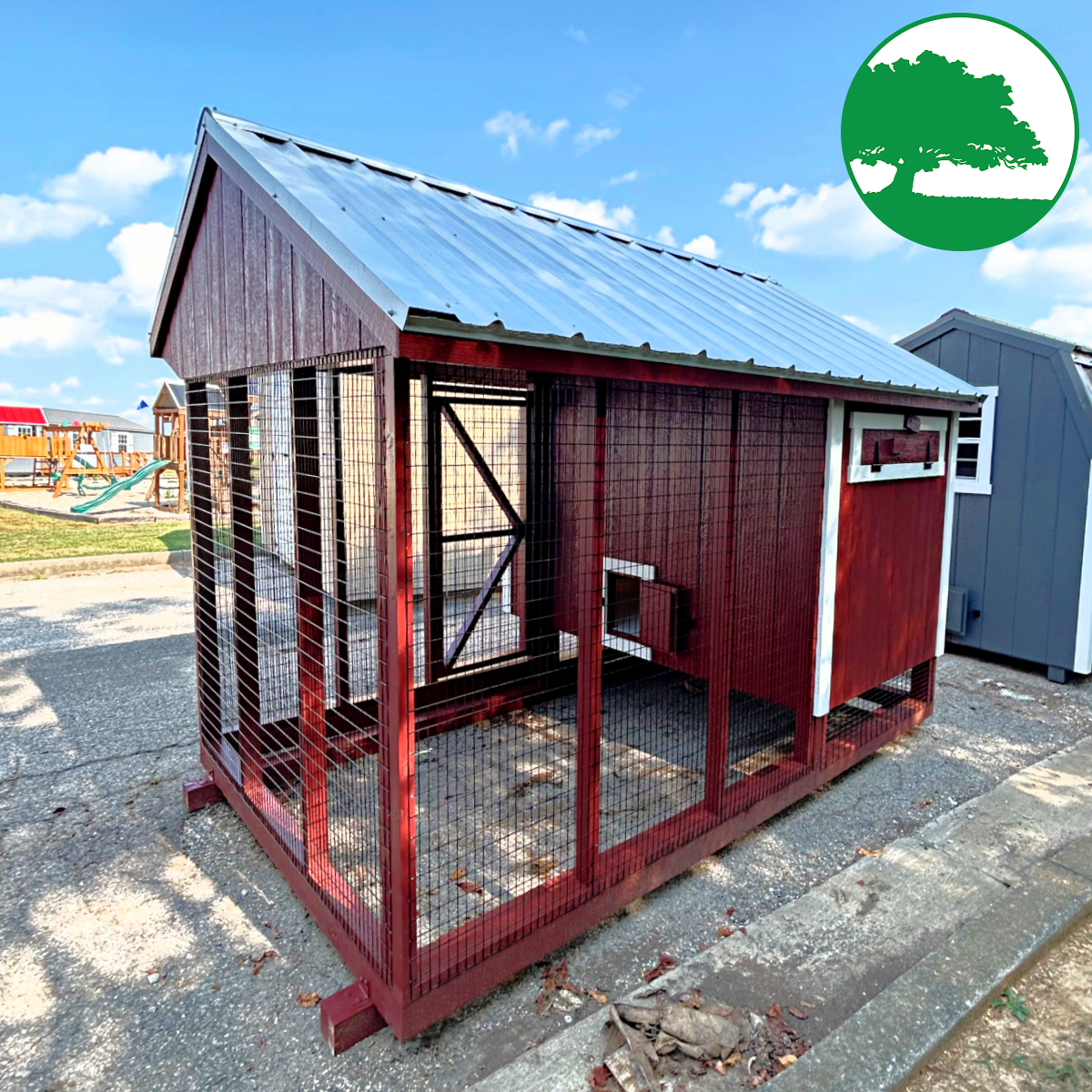 6' x 10' Painted "Combination Coop"