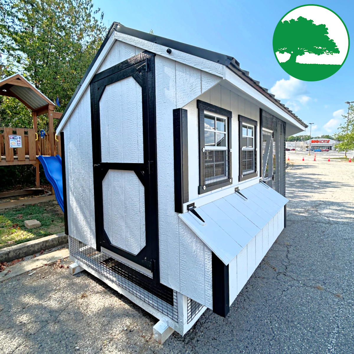 *SOLD*6' x 12' Painted "Combination Coop"