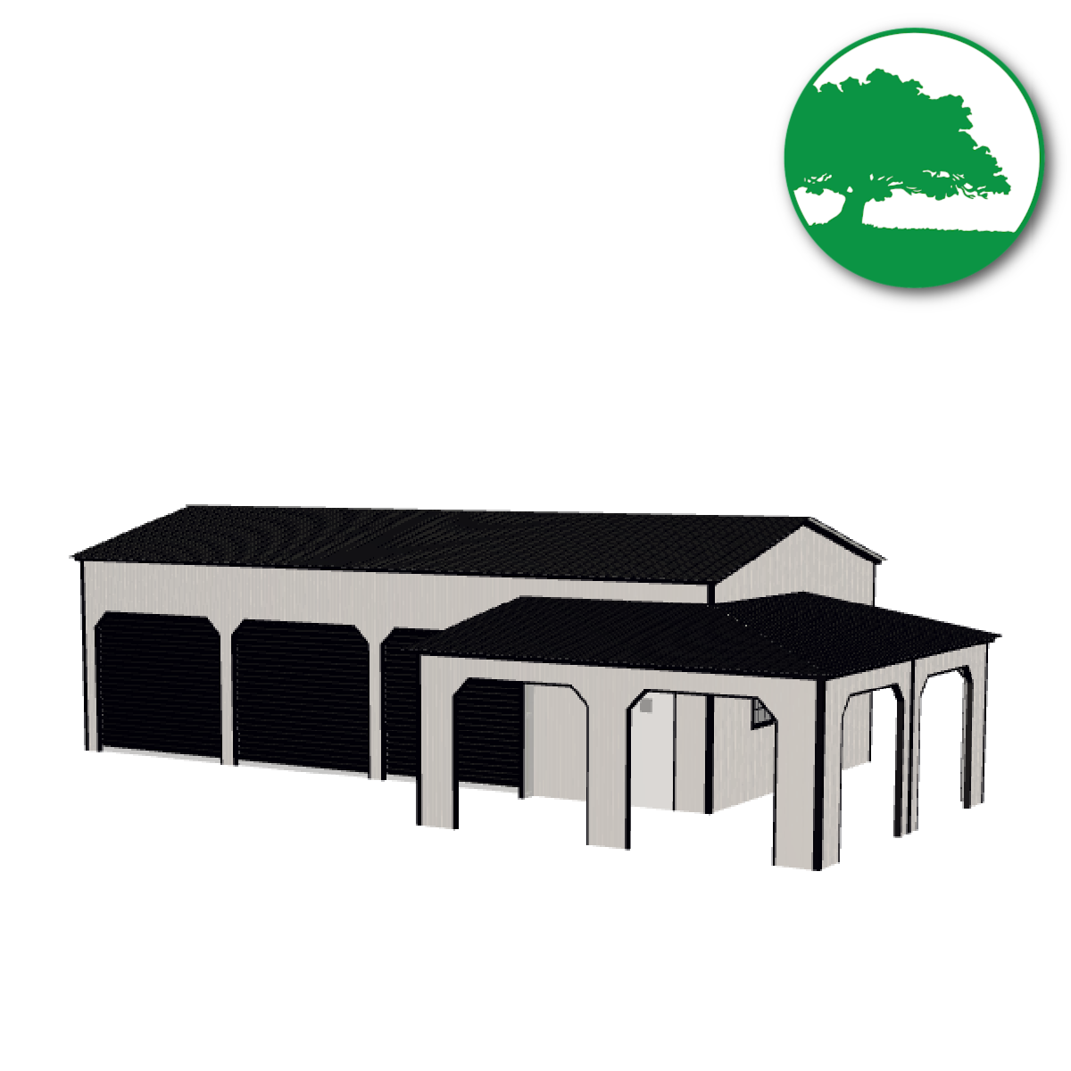 30' x 40' x 11'/8'  Custom Metal Garage