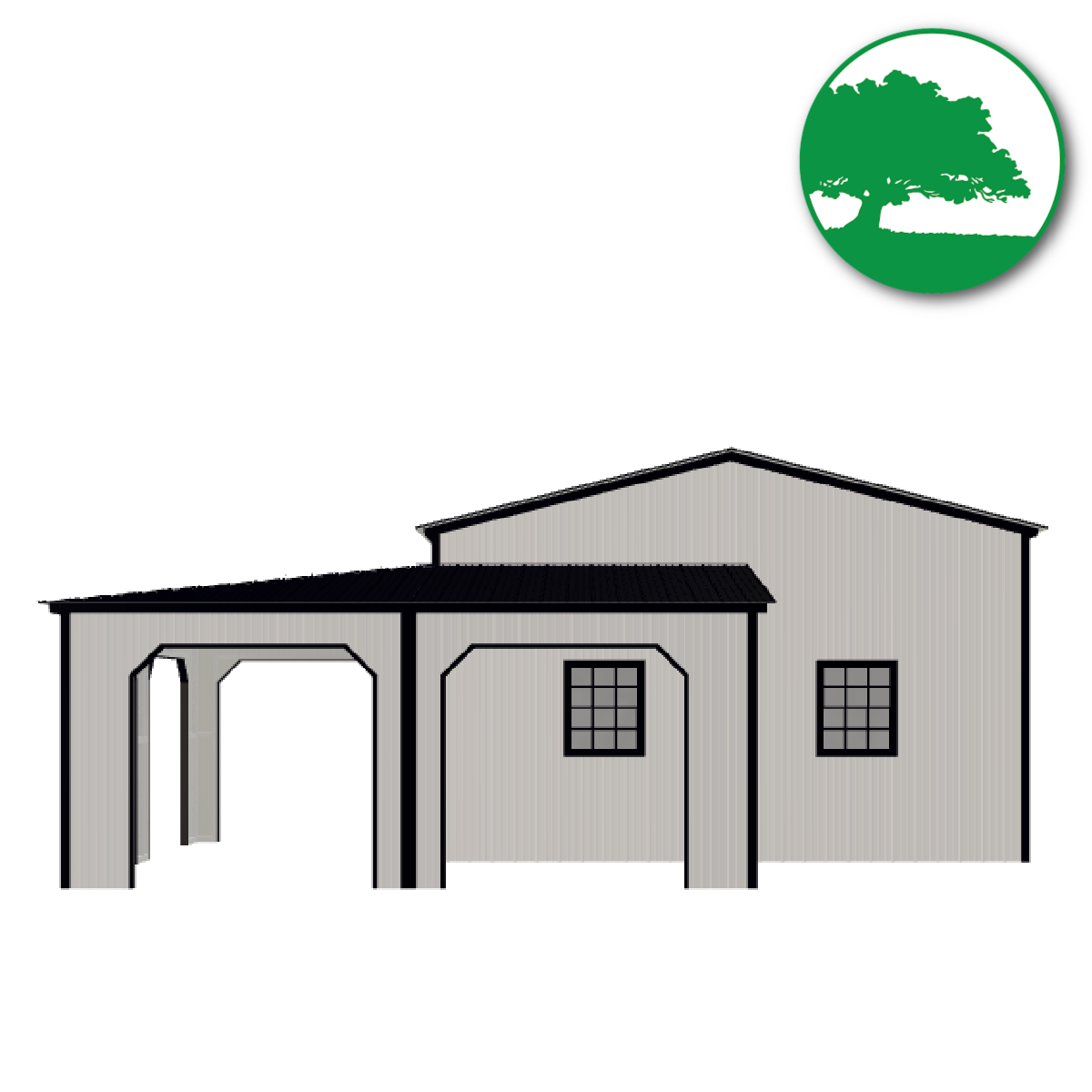 30' x 40' x 11'/8'  Custom Metal Garage