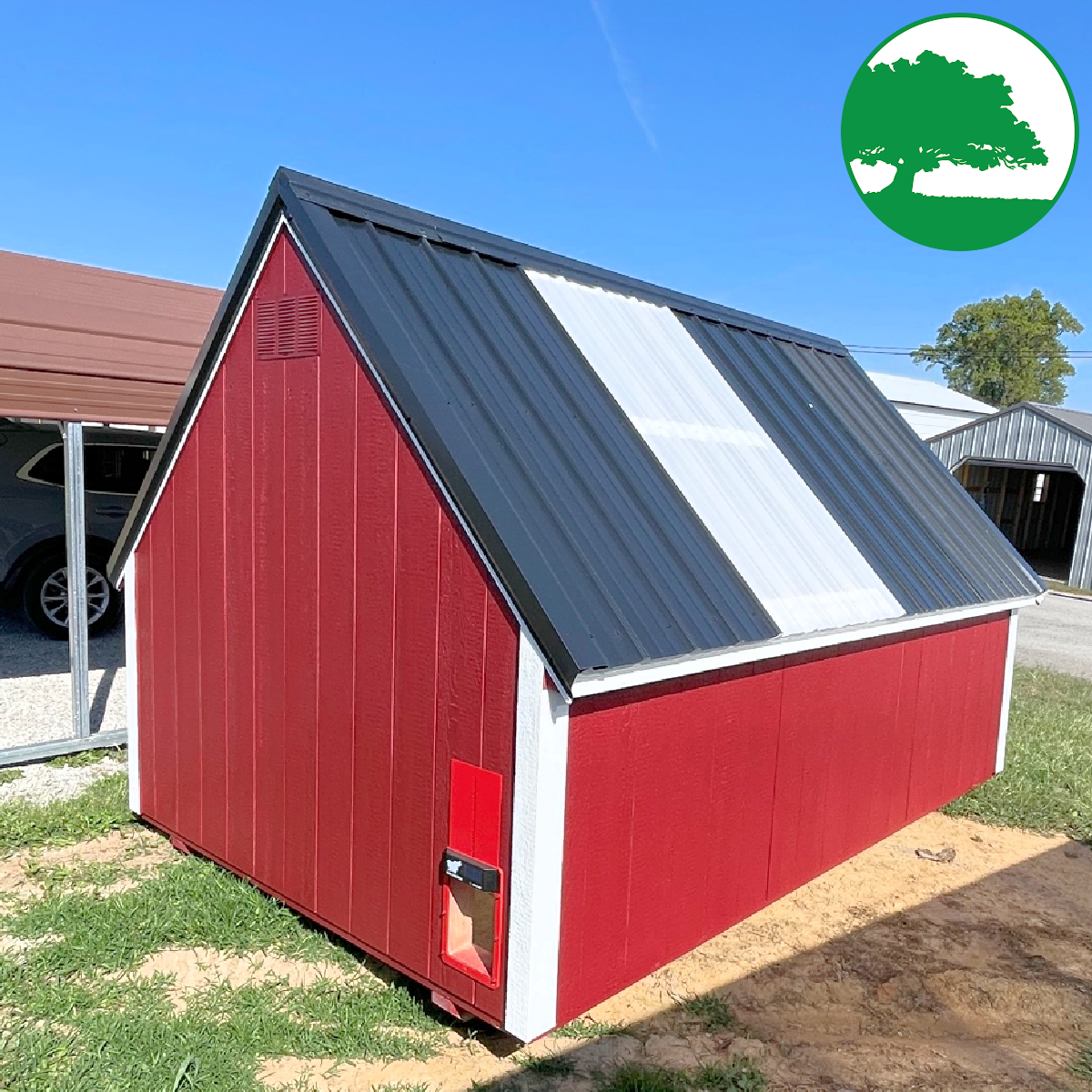 *SOLD*8' x 12' Painted Chicken Coop