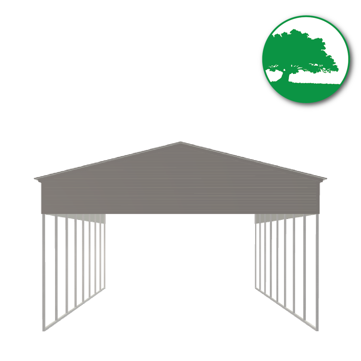 24'W x 40'L x 13'H Metal Carport