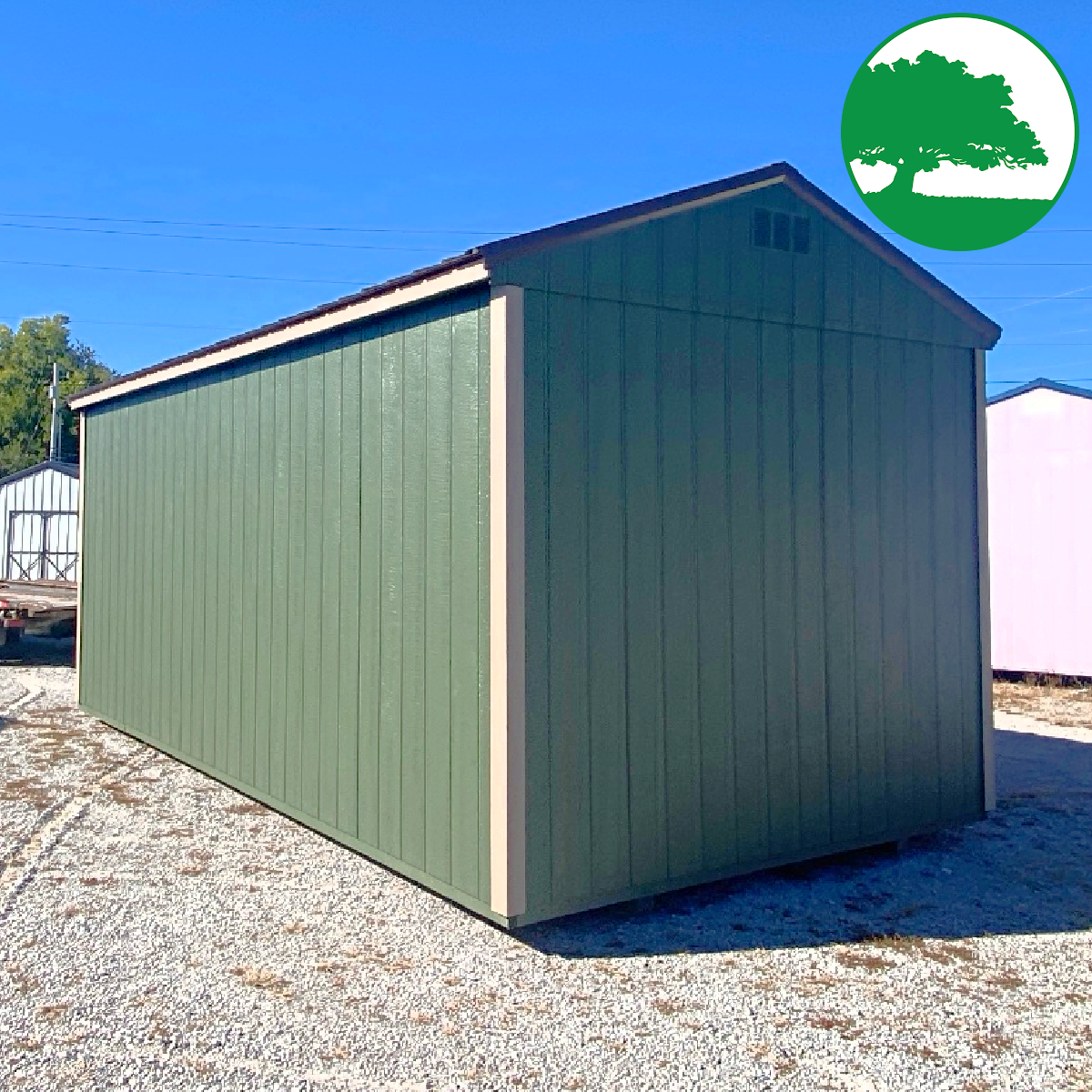 *SOLD*10' x 20' Painted Utility w/ Roll-Up