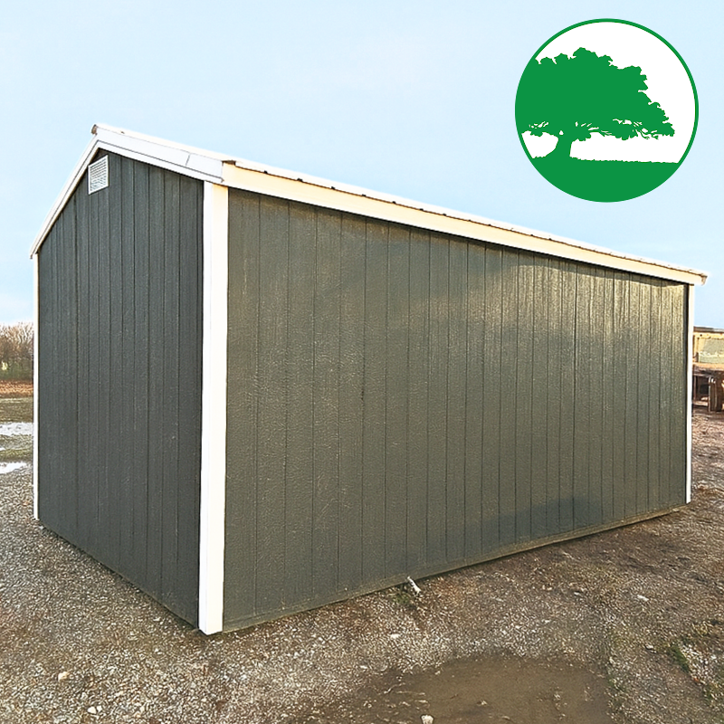 PRE-OWNED 10' x 16' Painted Side Utility w/ Electric