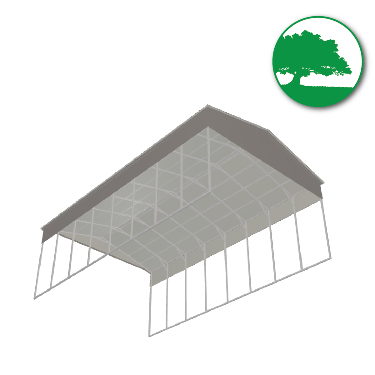 24'W x 40'L x 13'H Metal Carport