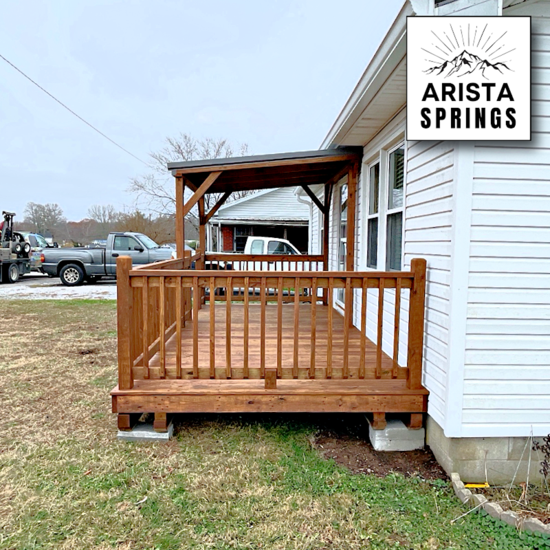 8' x 16' Sunrise Half Roof Porch