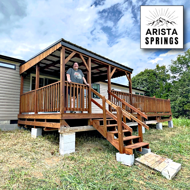 12' x 30' Sunrise Half Roof Porch