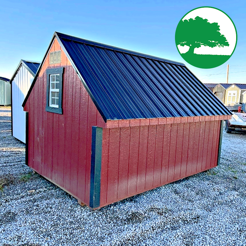 *SOLD*PRE-OWNED 8' x 12' Painted "A-Frame Coop"
