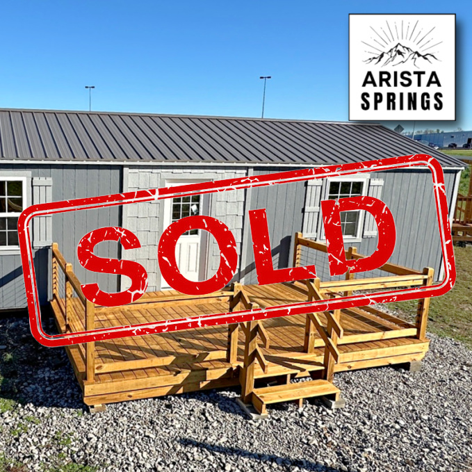 *SOLD*10' x 16' Alpine "Deck w/ Cable Railing"