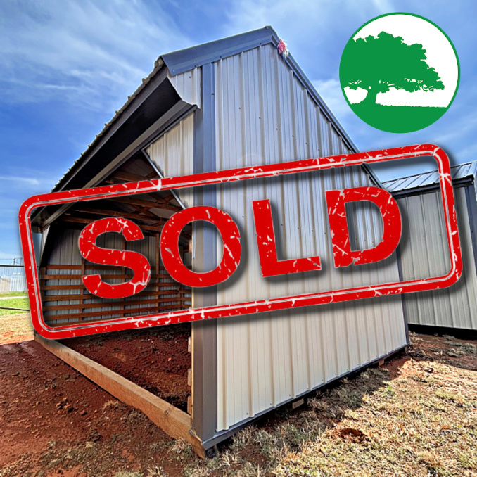 *SOLD*12' x 18' Metal Animal Shelter