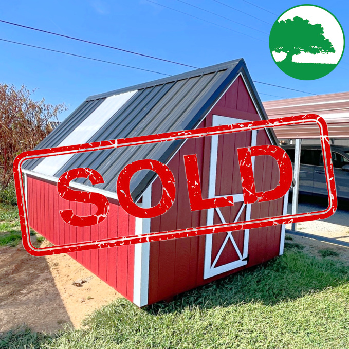 *SOLD*8' x 12' Painted Chicken Coop