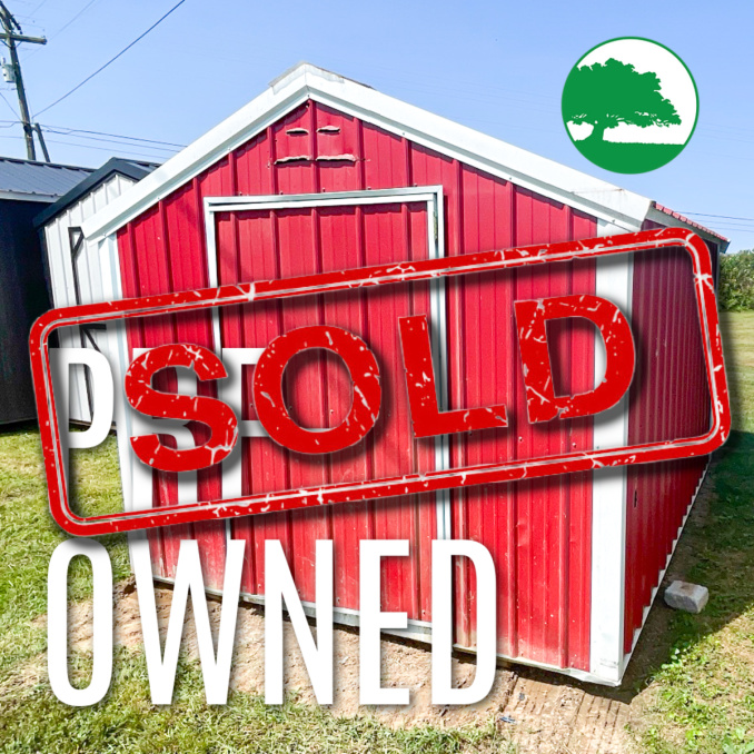 *SOLD*PRE-OWNED 9’ x 12’ Metal “Economy / Utility”