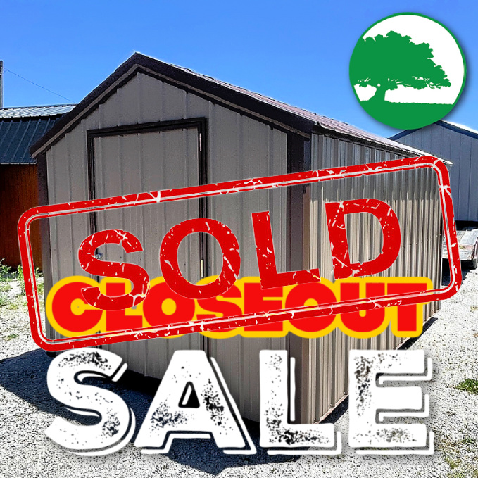 *SOLD*CLOSEOUT* 9’ x 12’ Metal “Economy / Utility”