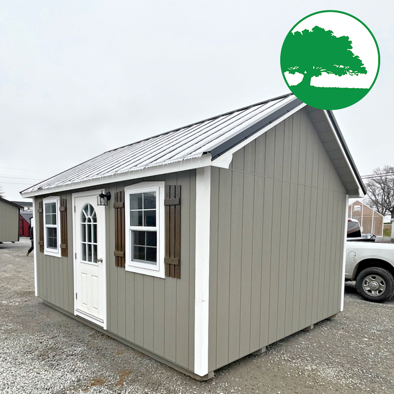 12′ x 16′ Finished “Lancaster / Side Utility” w/ Electric